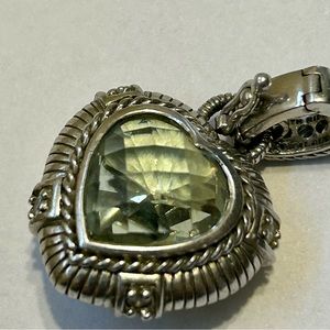 Judith ripka heart enhancer/ pendant 925